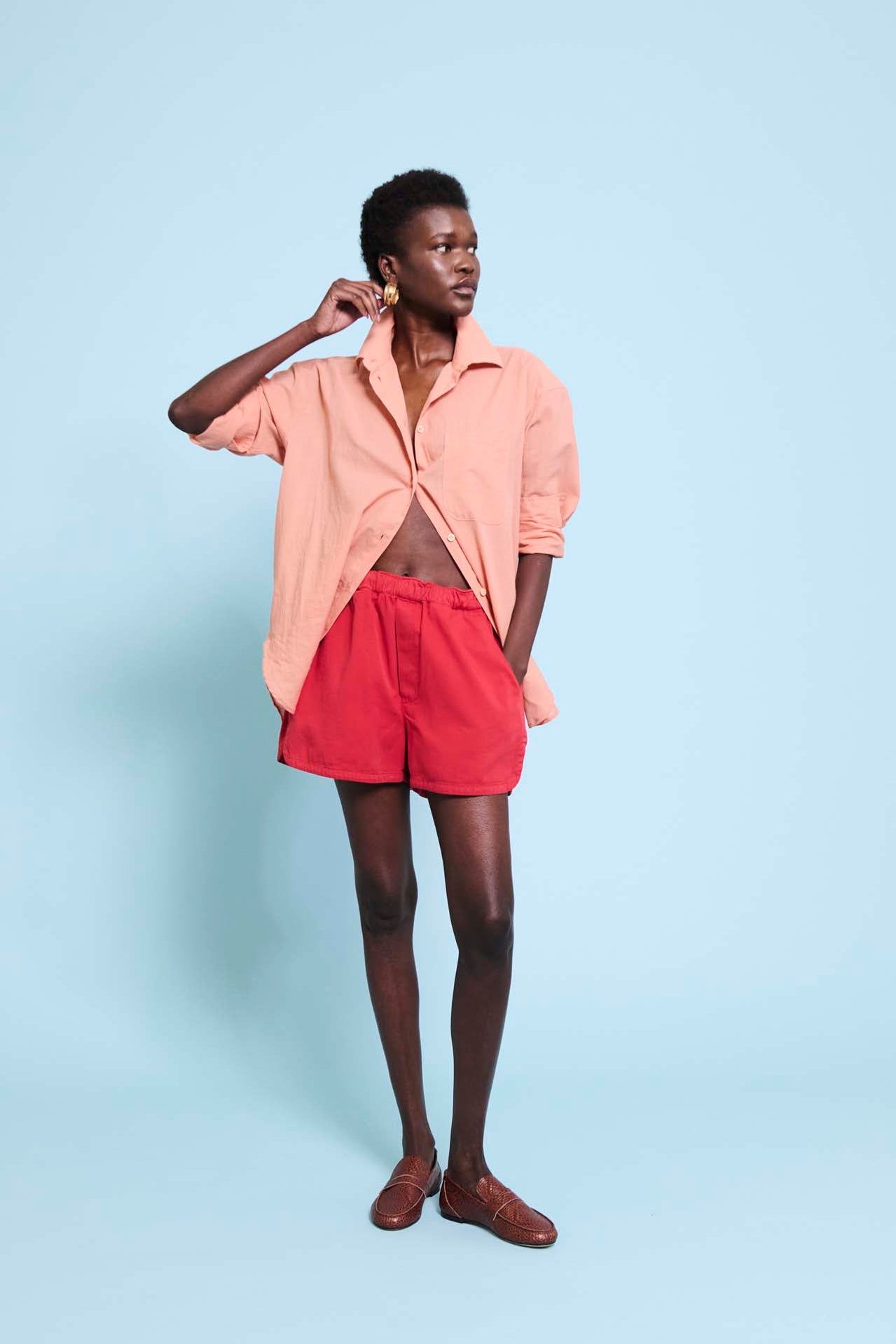 The Track Short in Red
