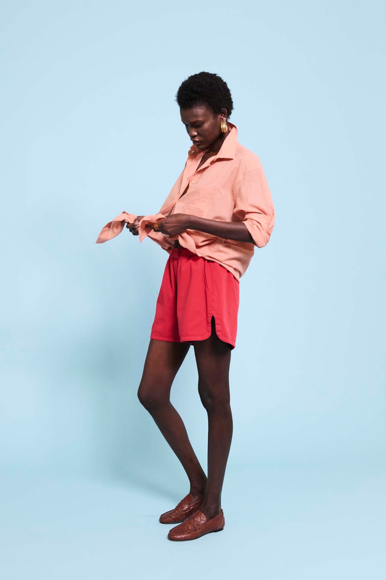 The Track Short in Red