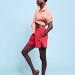 The Track Short in Red