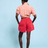 The Track Short in Red