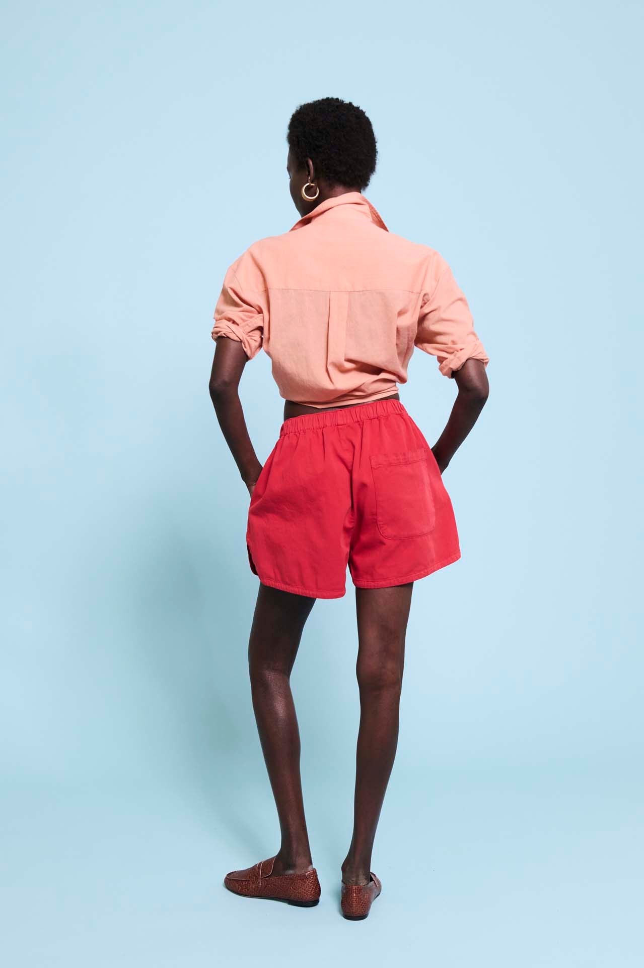 The Track Short in Red