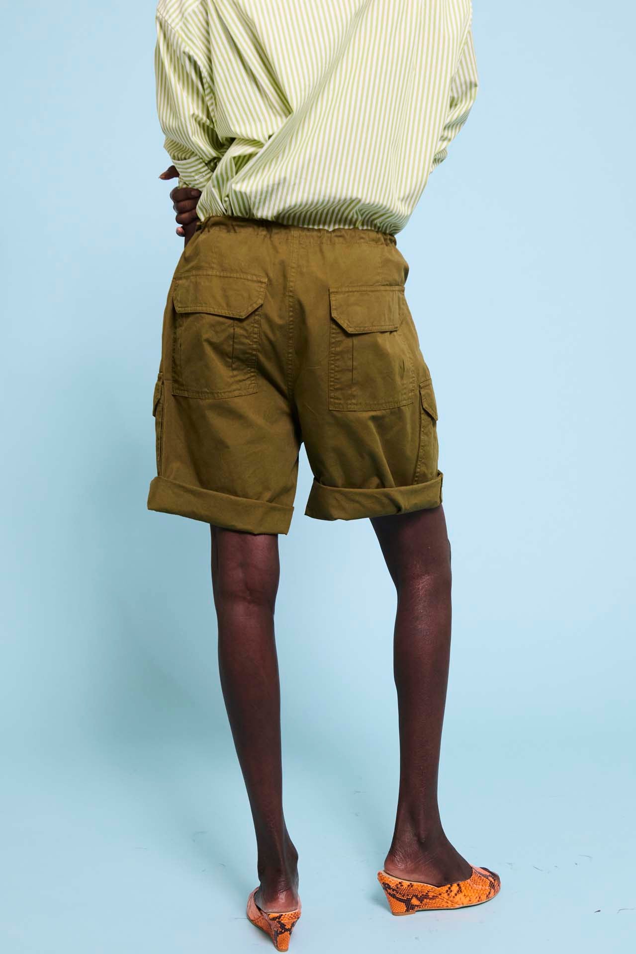 The Rope Tie Cargo Short in Khaki