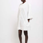 The Caftan Mini Dress in White
