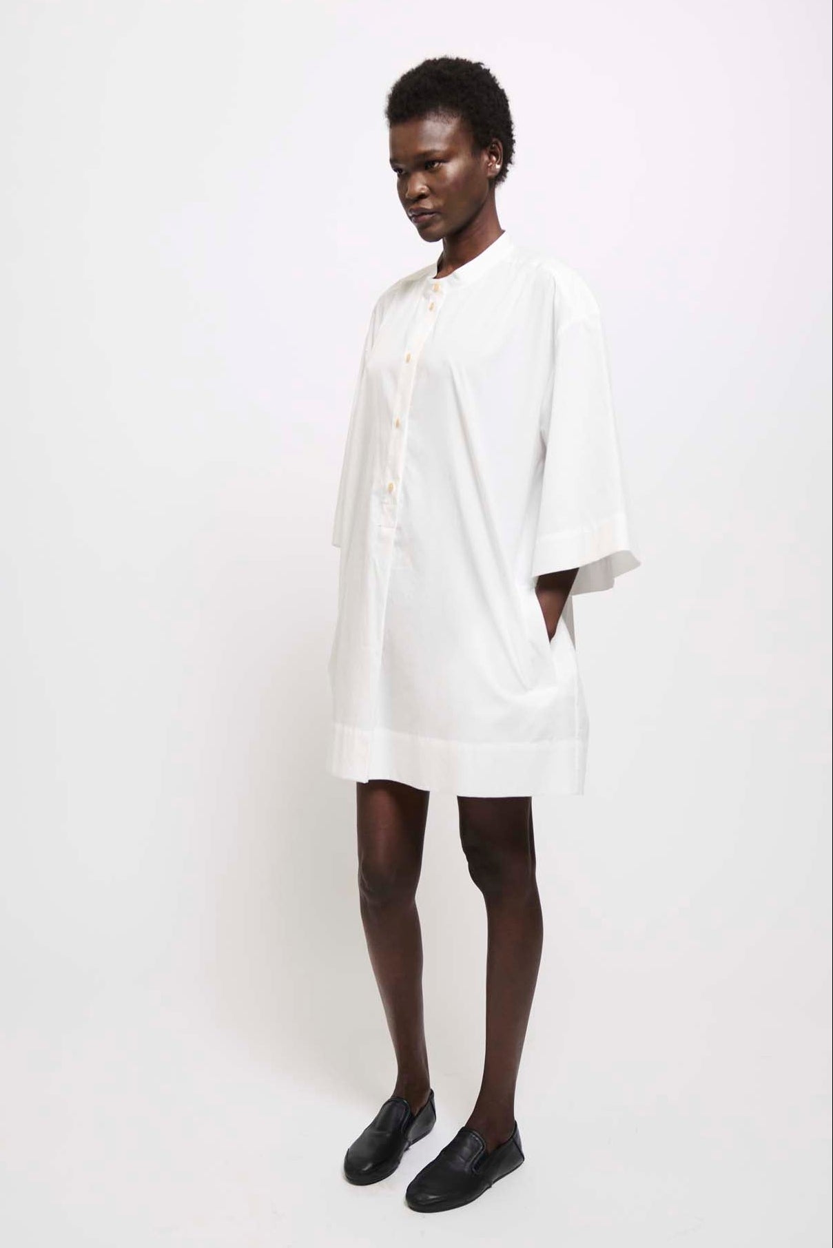 The Caftan Mini Dress in White