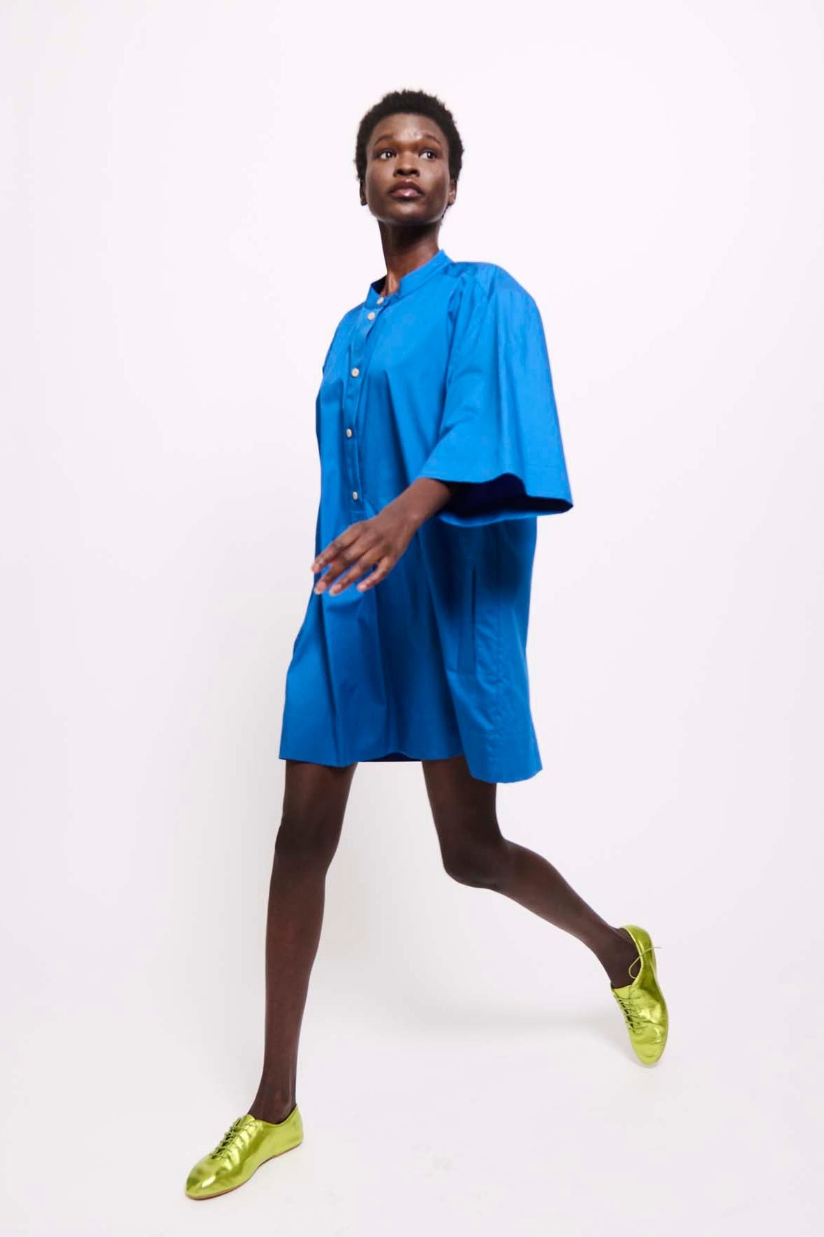 mini caftan dress The Caftan Mini Dress in Royal Blue, Royal Blue / L
