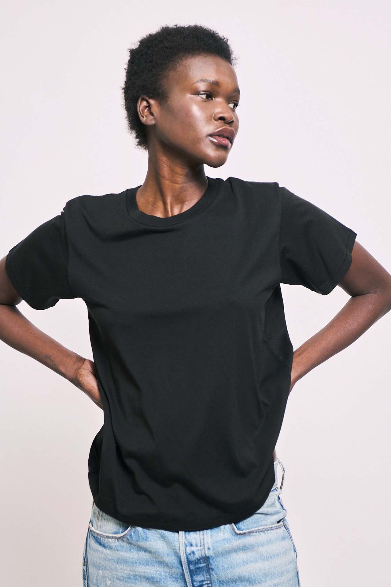 The Chameleon Tee in Black
