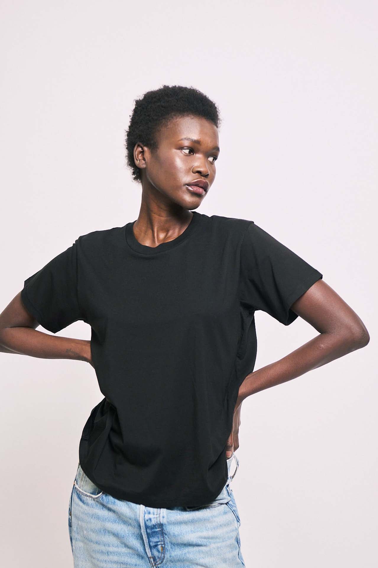The Chameleon Tee in Black
