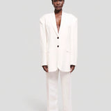 The Waist Tape Trouser in White
