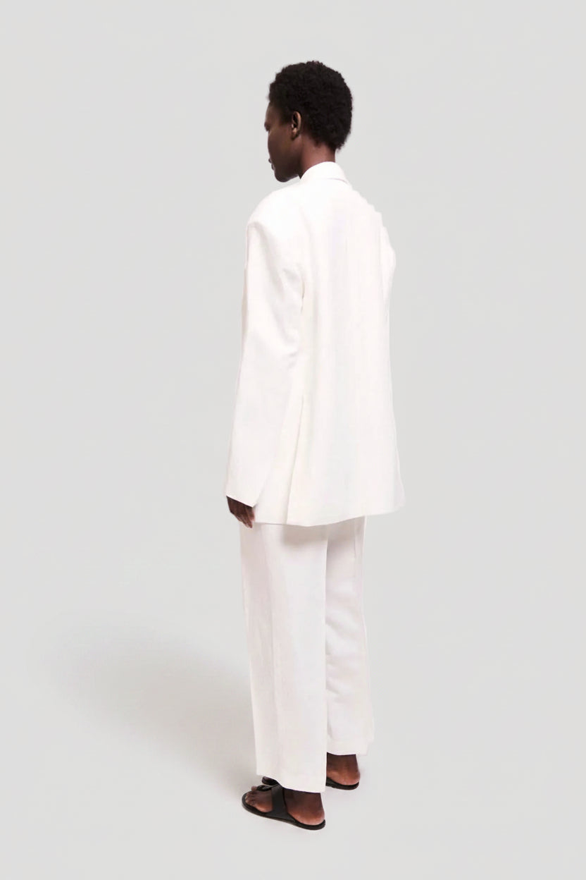 The Waist Tape Trouser in White