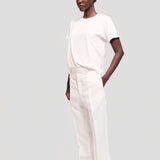 The Waist Tape Trouser in White