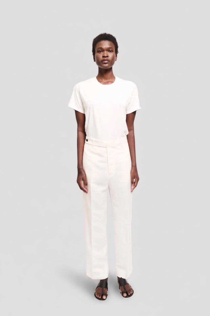 The Waist Tape Trouser in White