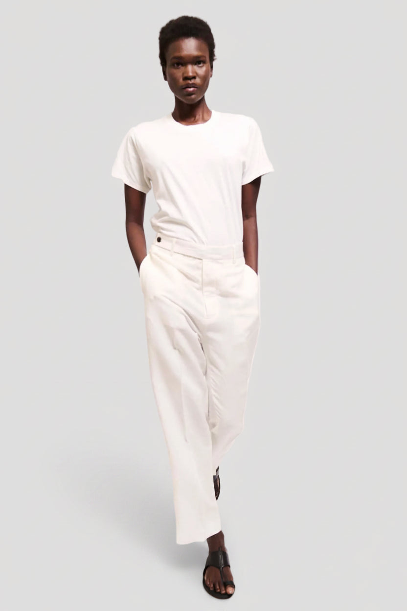 The Waist Tape Trouser in White
