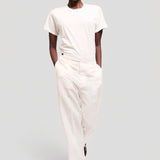 The Waist Tape Trouser in White