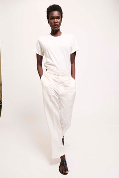 The Waist Tape Trouser in White