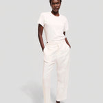 The Waist Tape Trouser in White