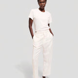 The Waist Tape Trouser in White
