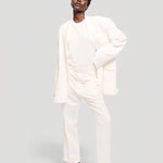 The Waist Tape Trouser in White