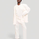 The Waist Tape Trouser in White