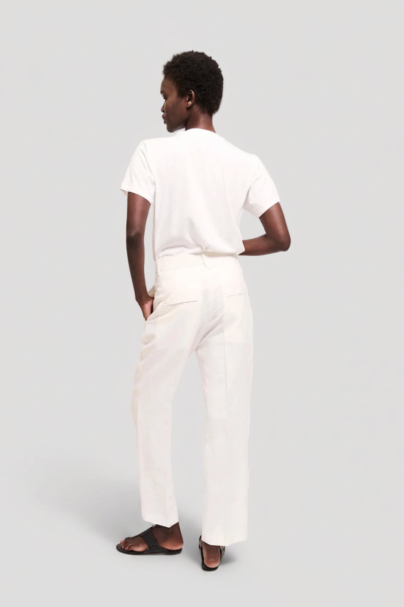 The Waist Tape Trouser in White