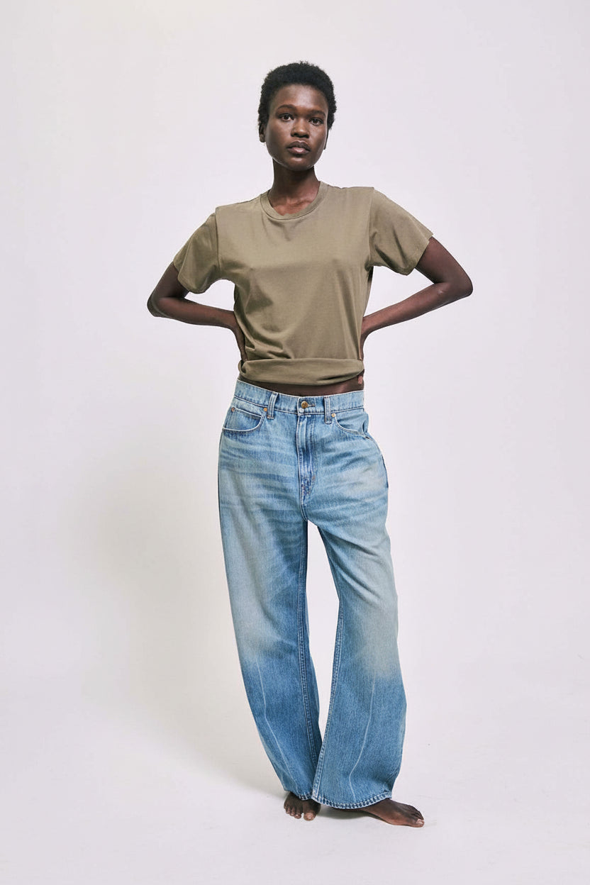 The Crop Loose in Deep Blue