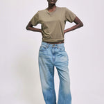 The Crop Loose in Deep Blue