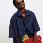 The Elbow Essential Shirt in Blue Red