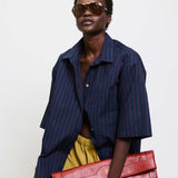 The Elbow Essential Shirt in Blue Red