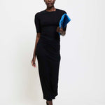 The Rib Pencil Skirt in Black