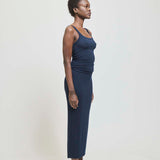 The Rib Pencil Skirt in Navy