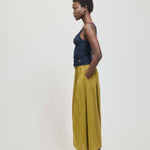 The Midi Swing Skirt in Avo