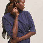 The Boxy Tee in Navy