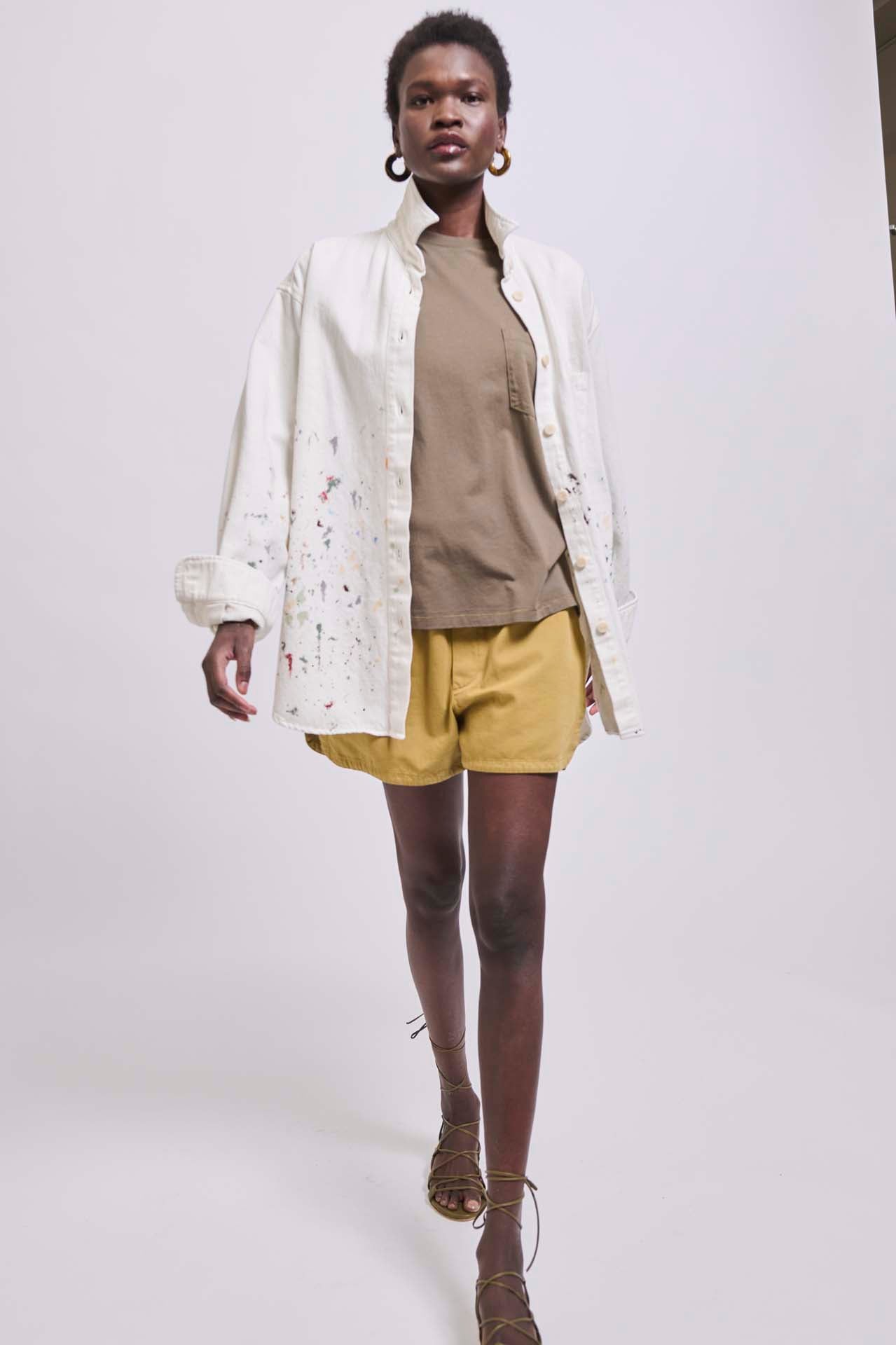 The Boxy Tee in Loden