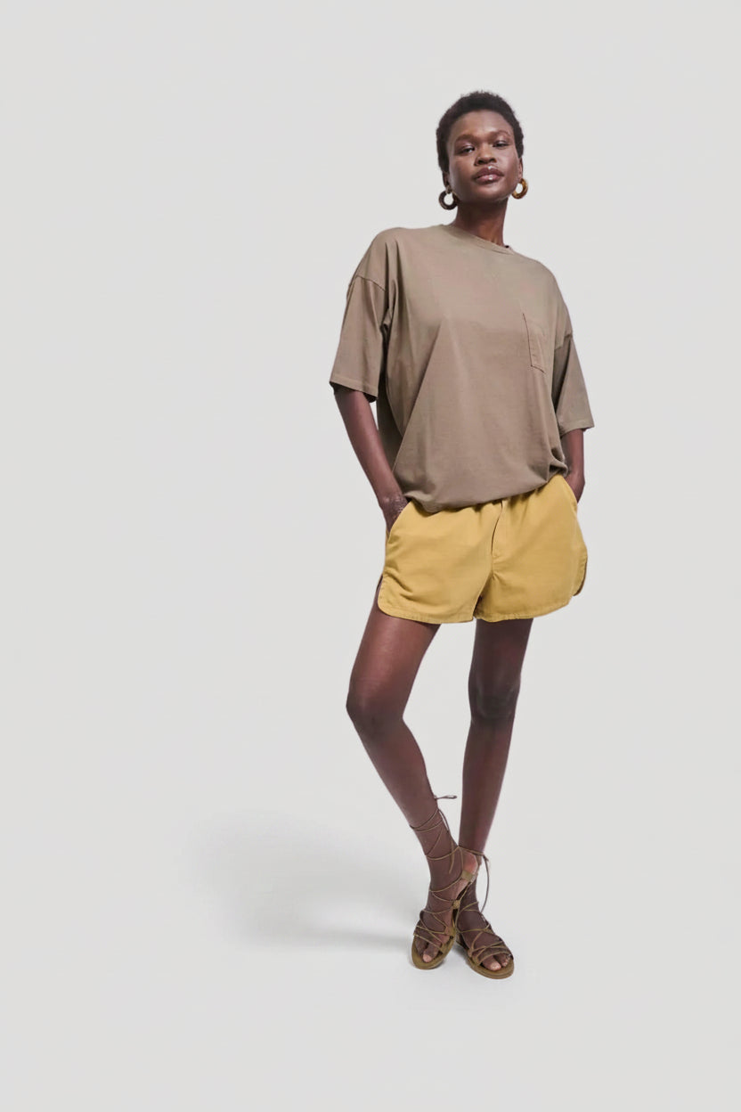 The Track Short in Tan