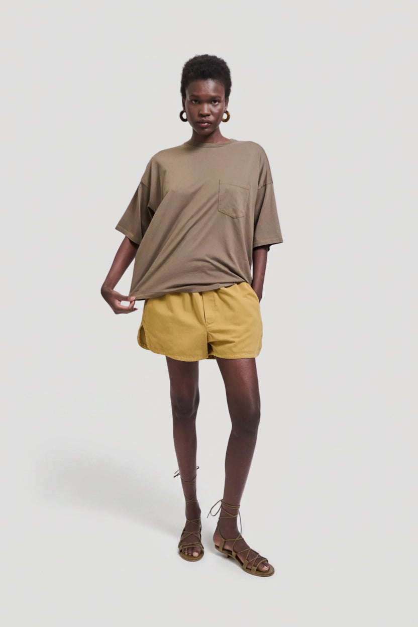 The Track Short in Tan