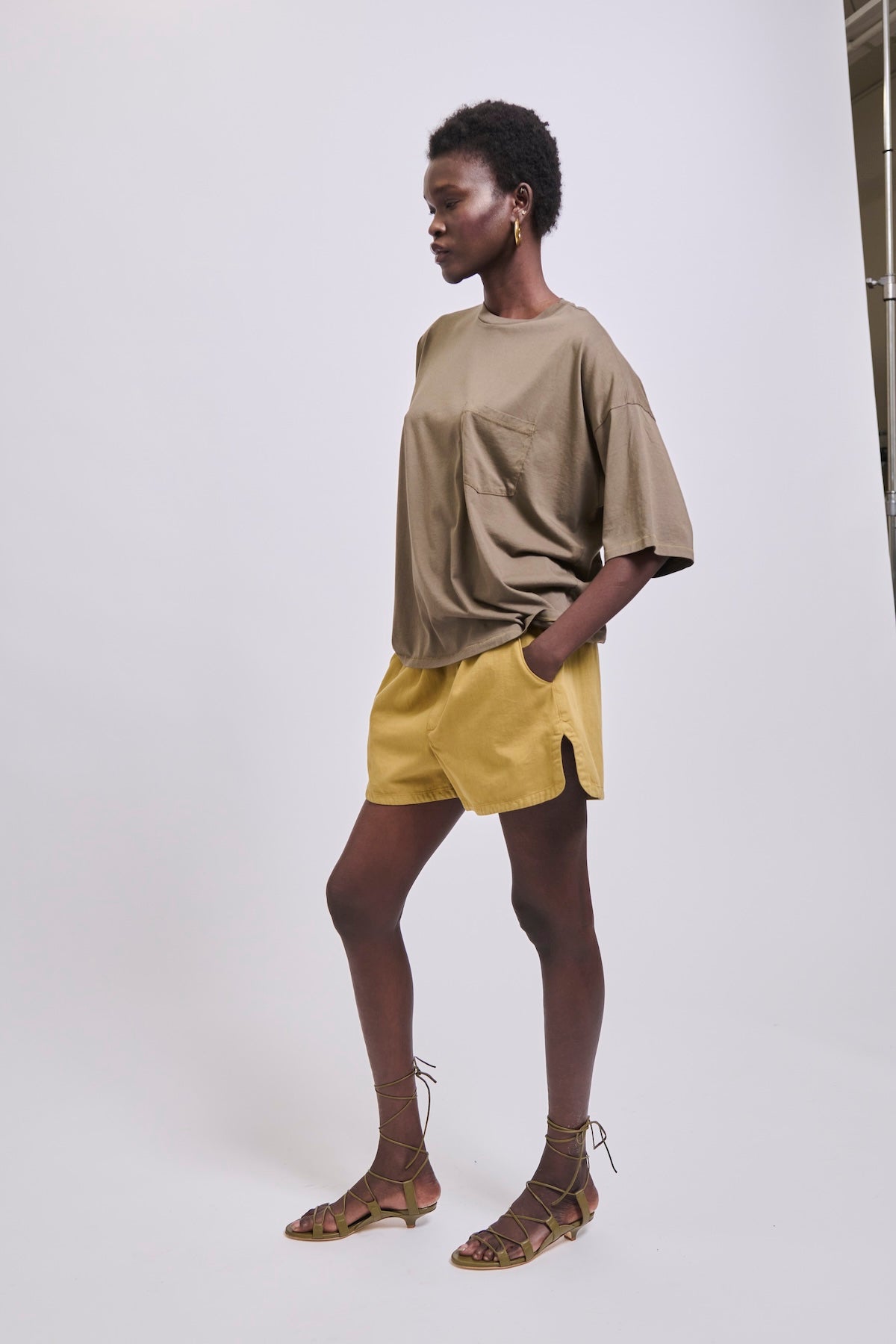 The Boxy Tee in Loden