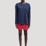 The High V Tee in Blue Stripe