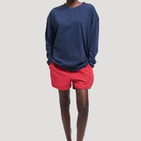 The High V Tee in Blue Stripe