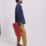 The Document Clutch in Red Snake
