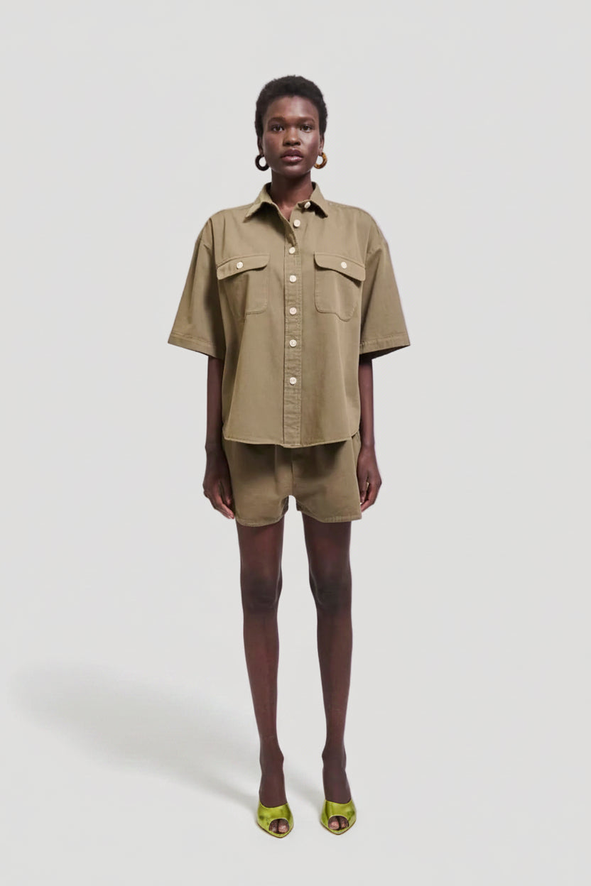 The Track Short in Loden