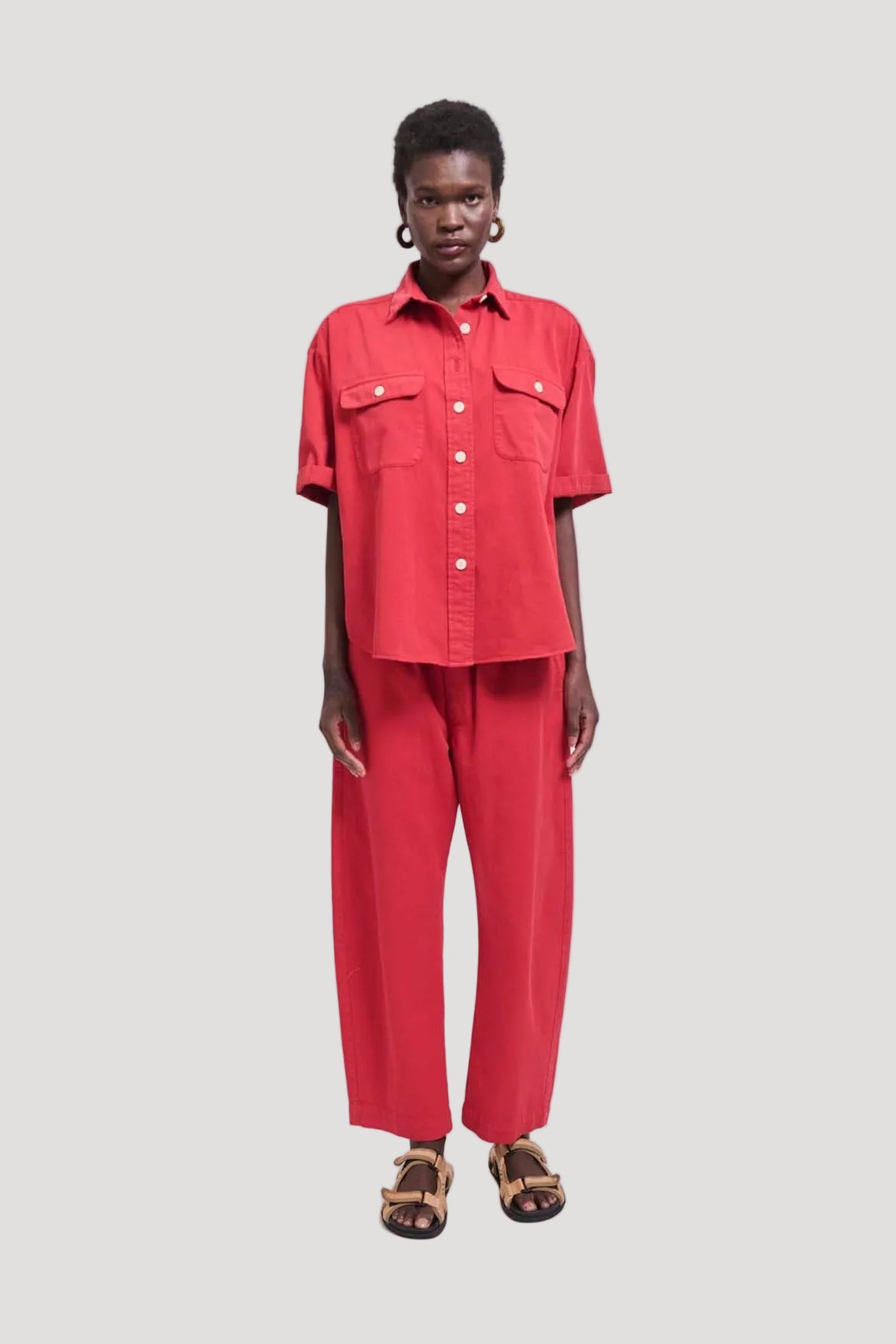The Boxer Pant in Red