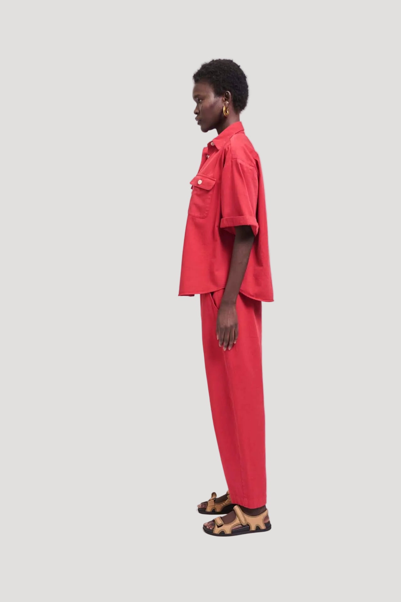 The Boxer Pant in Red