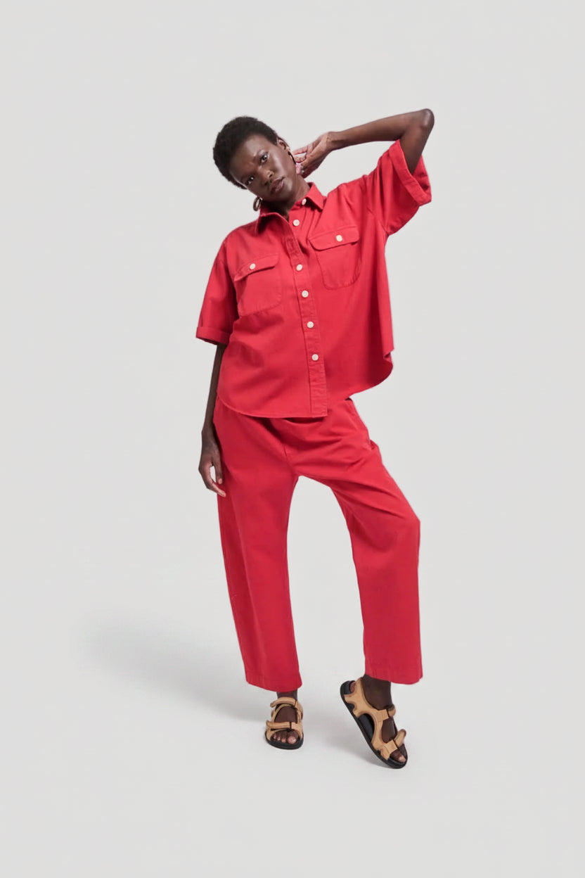 The Boxer Pant in Red