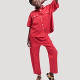 The Boxer Pant in Red