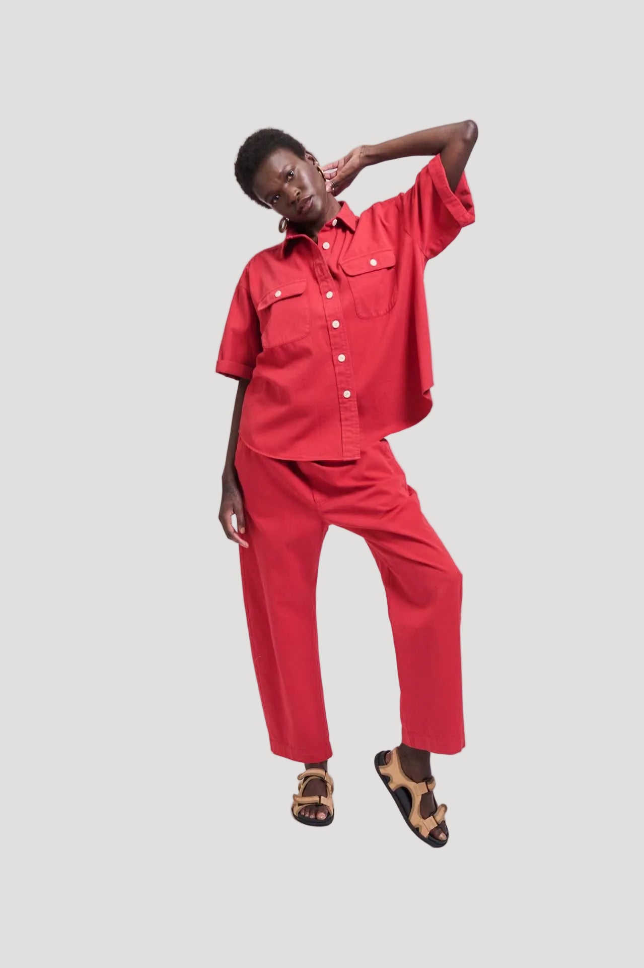 The Boxer Pant in Red