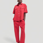 The Boxer Pant in Red