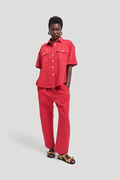 The Boxer Pant in Red