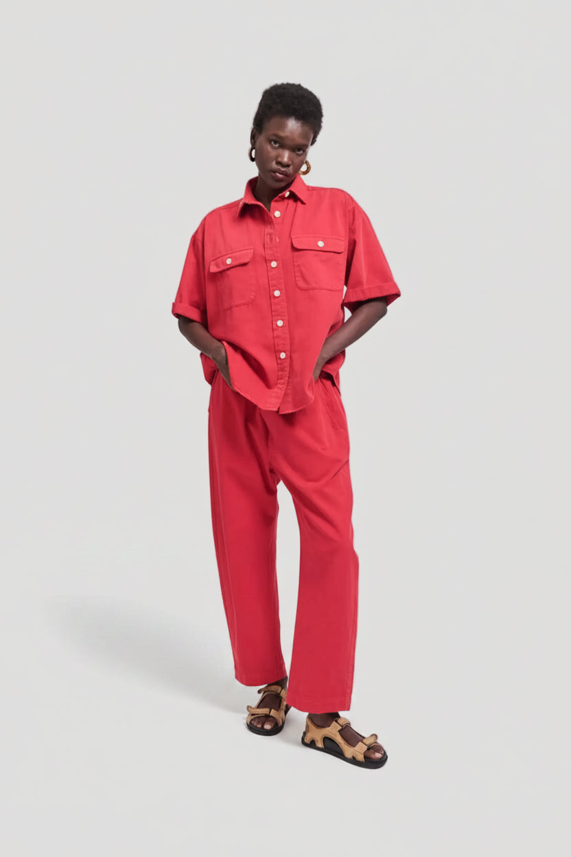 The Boxer Pant in Red