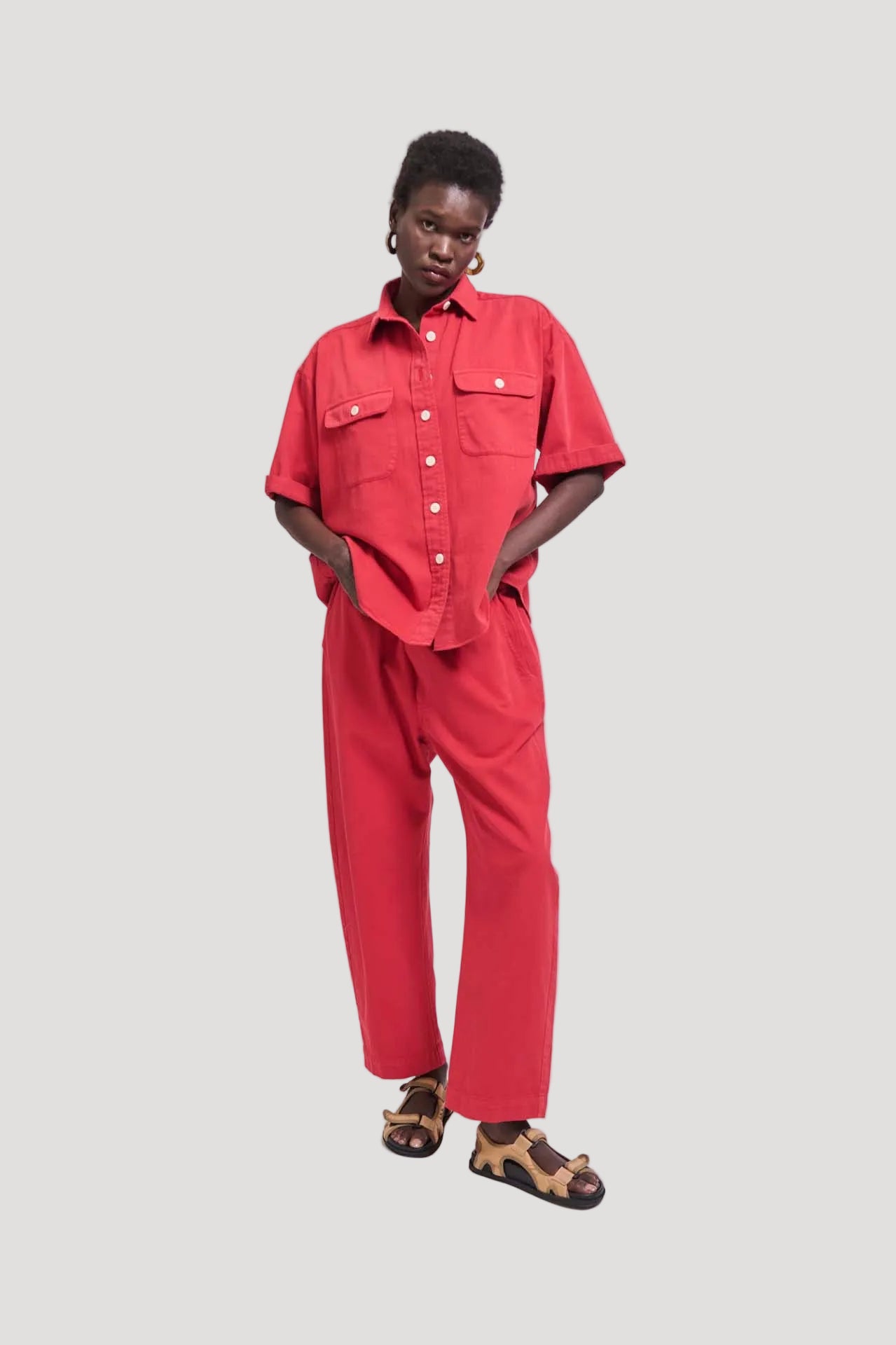 The Boxer Pant in Red
