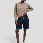 The Rope Tie Cargo Short in Navy