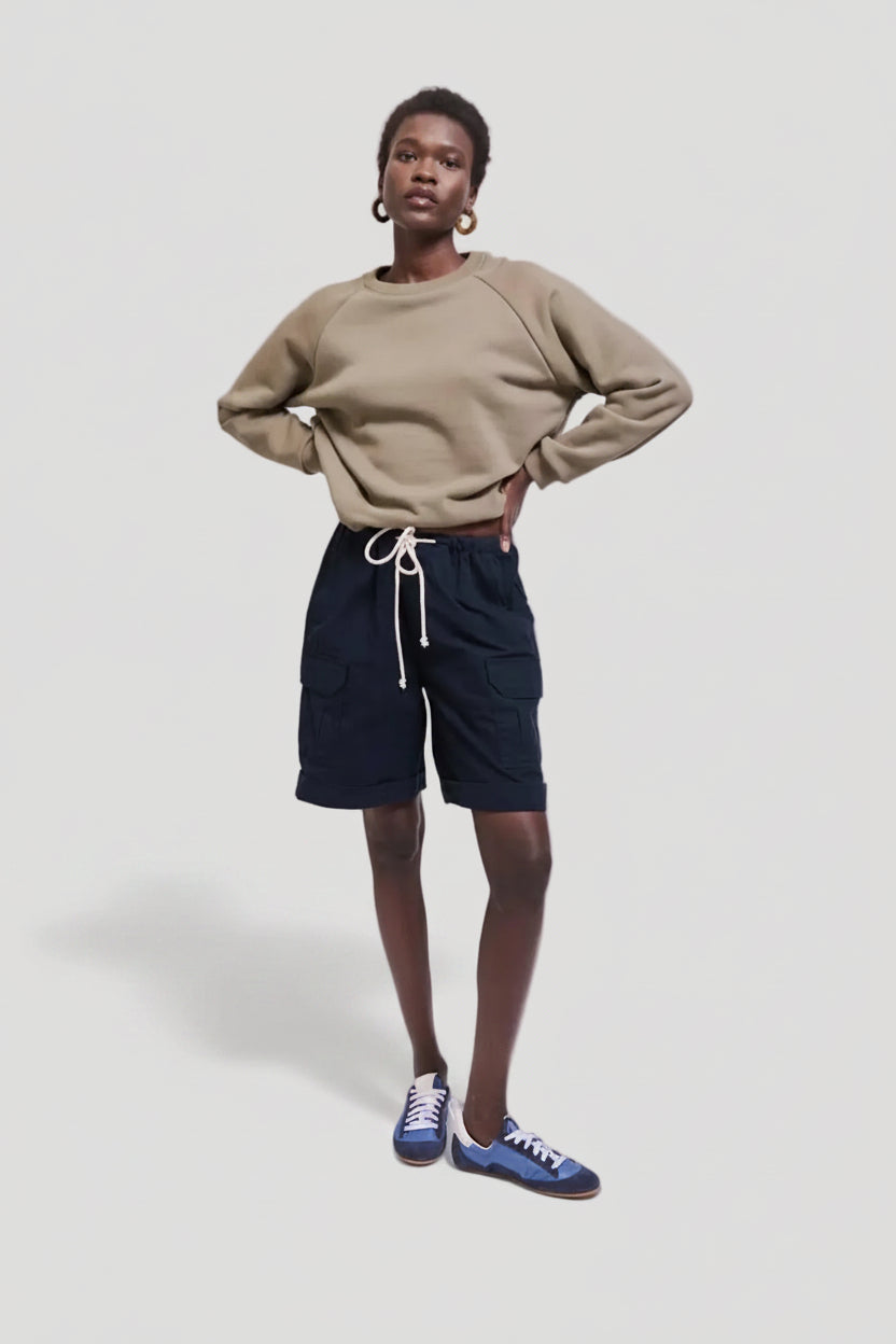 The Rope Tie Cargo Short in Navy